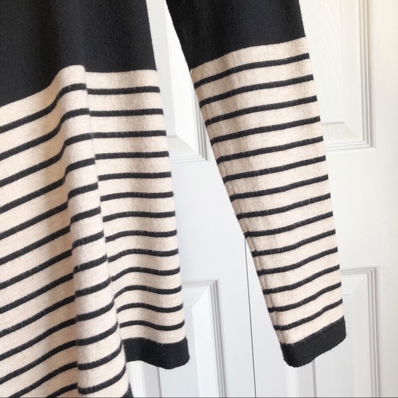Staccato Color Blocked Stripe Open Front Cardigan Sweater - Picture 7 of 14